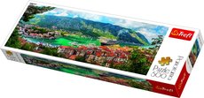 Trefl Puzzle Kotor, Montenegro panorama 500 dlk 66x23,7cm v krabici 40x13x4cm